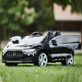 Ride On Car 12v Maserati Levante Black - Kids On Wheelz