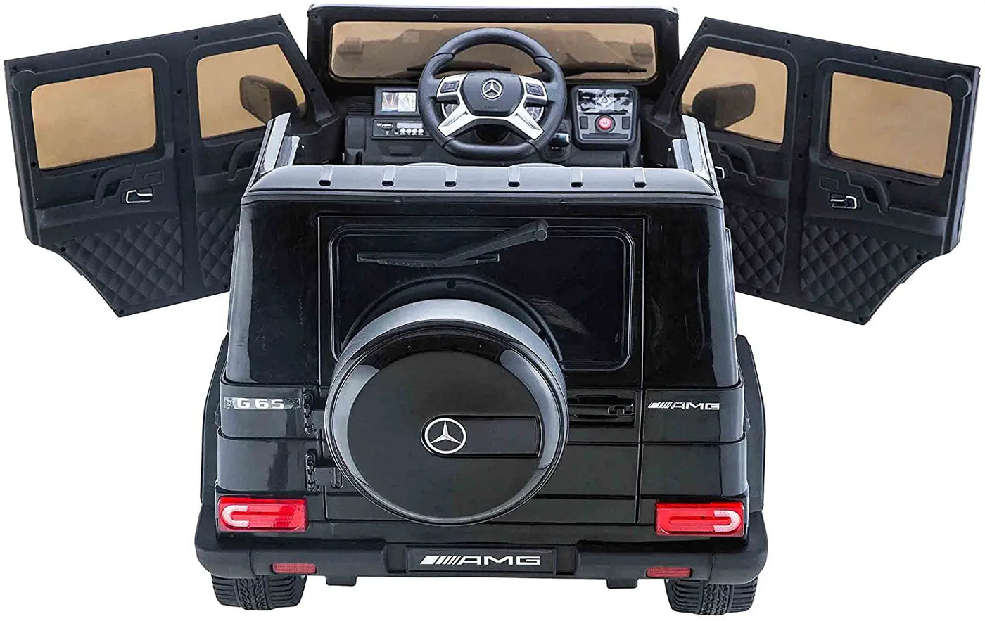 Black 12V Mercedes-Benz G65 Ride-On Car for Kids - Kids on Wheelz