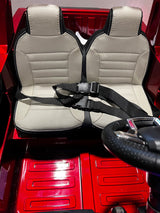 2024 Ultimate Luxury Off-road Lifted 2 Seaters 24V con licencia Ford Super Duty F450 Coche eléctrico para niños con control remoto (pintado en rojo)