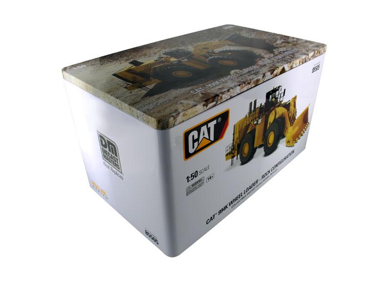 1:50 Cat® 994K Wheel Loader - Rock Bucket Version in Yellow High Line Series, 85505