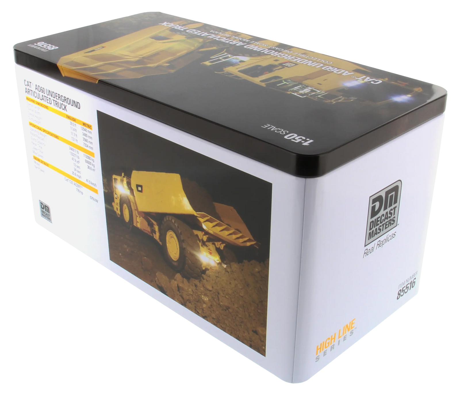 1:50 Cat® AD60 Underground Truck with Lights - 85516 – Kids On Wheelz