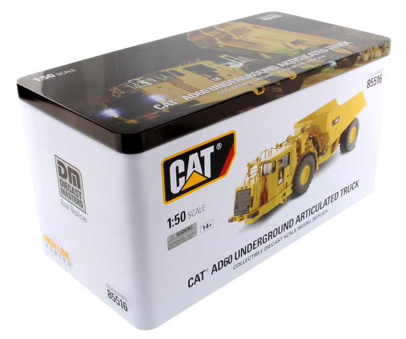 1:50 Cat® AD60 Articulated Underground Truck, with Lights High Line Series, 85516
