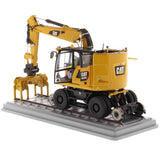 1:50 Cat® M323F Railroad Wheeled Excavator - Cat Yellow Version High Line Series, 85662
