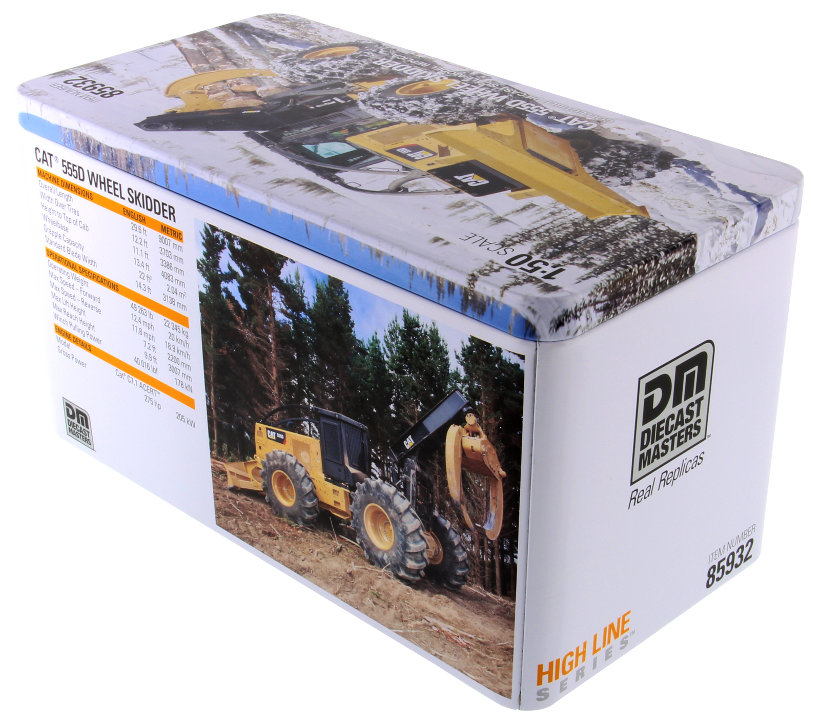 1:50 Cat 555D Skidder High Line Series, 85932 – Kids On Wheelz