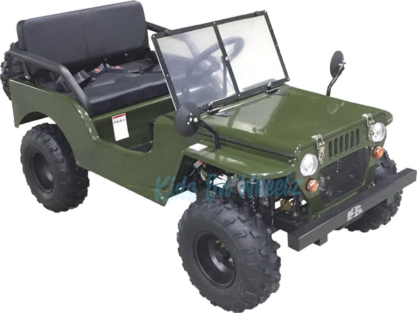 MINI JEEP RIDE ON FOR ADULTS/KIDS 125CC - MILITARY GREEN