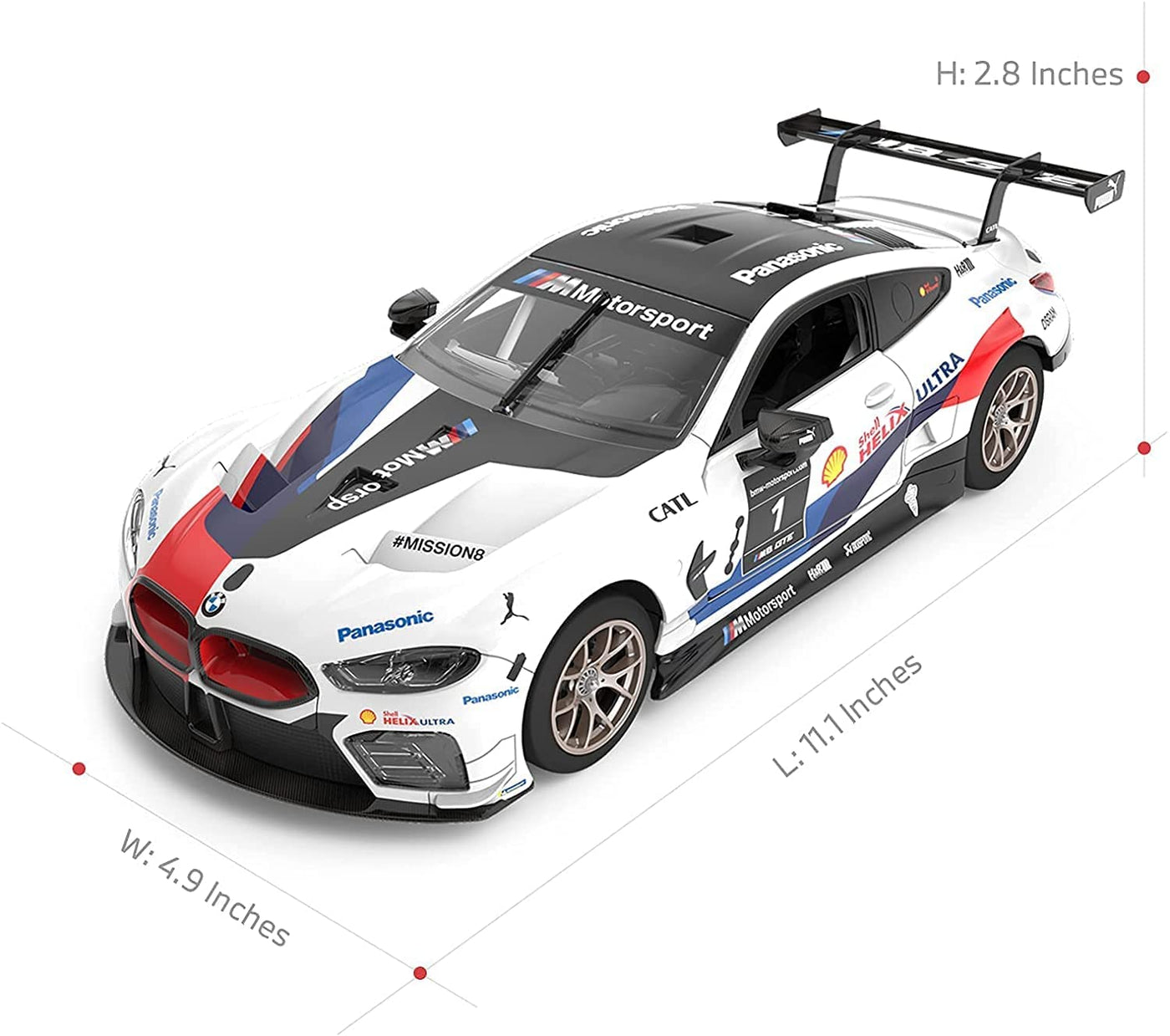 BMW M8 GTE 1/18 Scale DIY Building RC Car Kit Licensed with Remote