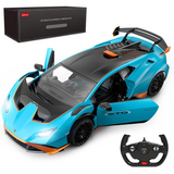 Lamborghini Huracan STO RC Car 1/14 Scale Licensed Remote Control Toy Car with Open Doors and Working Lights by Rastar
