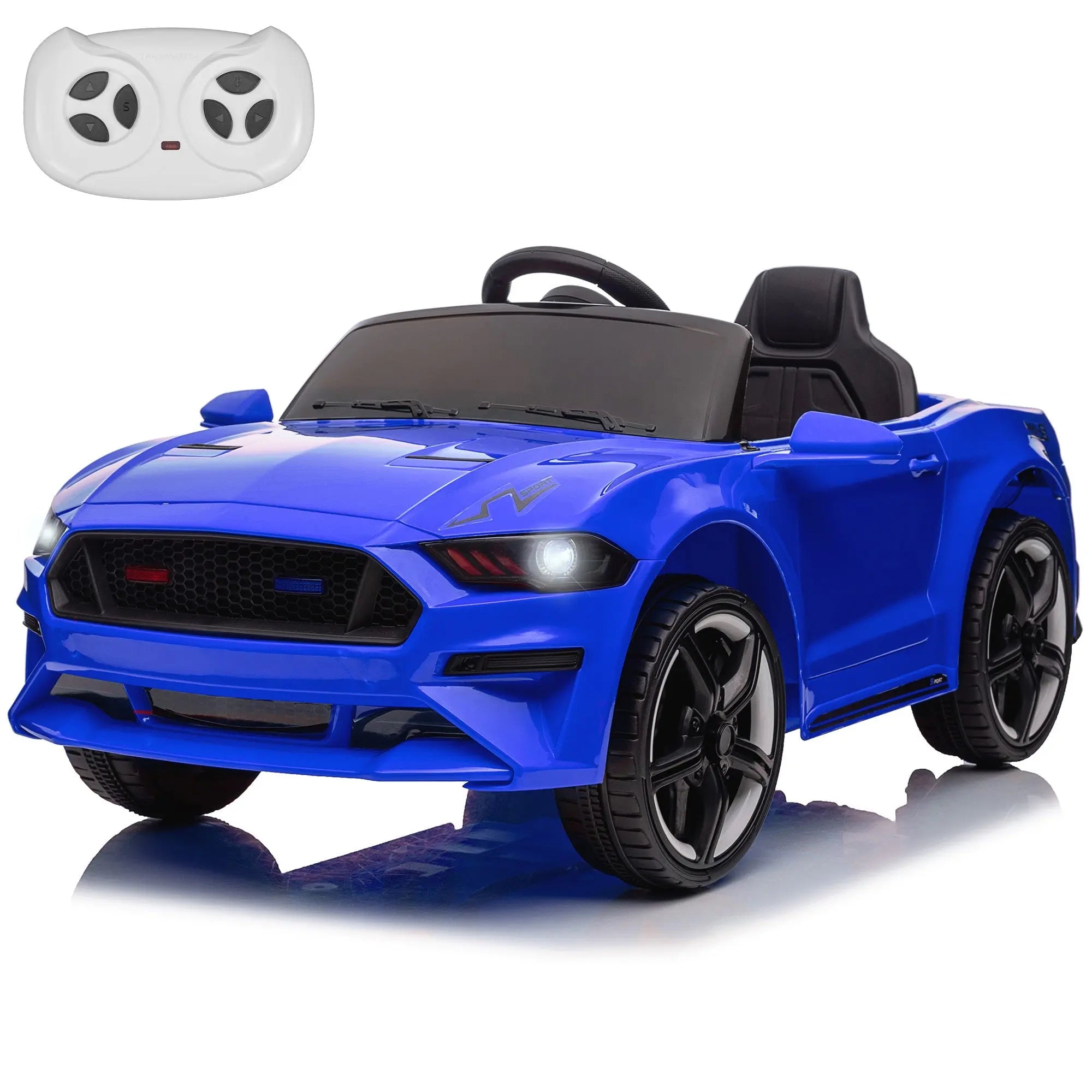 12V Ford Mustang Gt Kids Ride On Car One Seater With Remote Controller