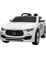 Ride On Car 12v Maserati Levante White - Kids On Wheelz