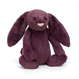 Jellycat Bashful Plum Bunny Medium - H12" X W5" - Voltz Toys