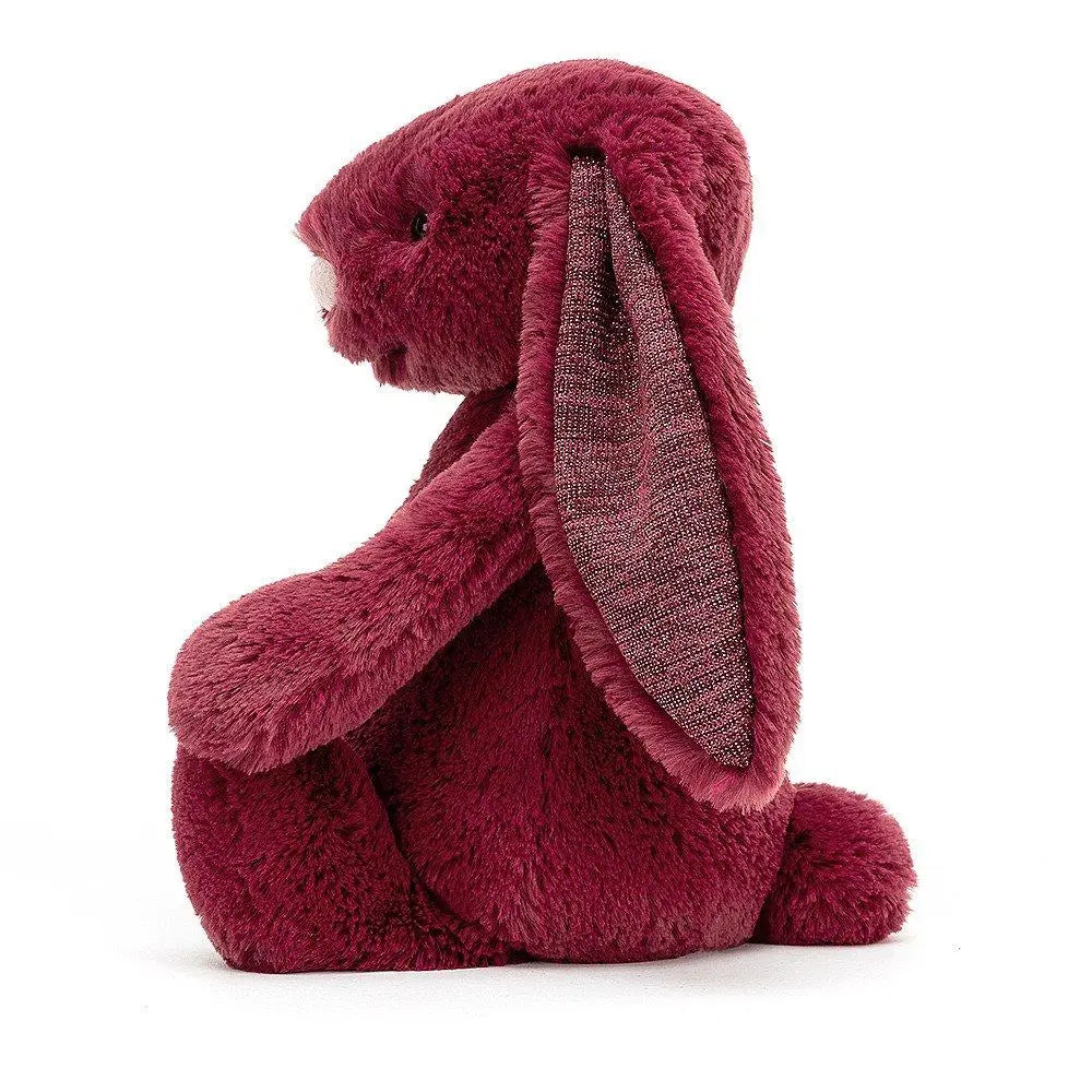 Jellycat Bashful Sparkly Cassis Bunny Medium - H12