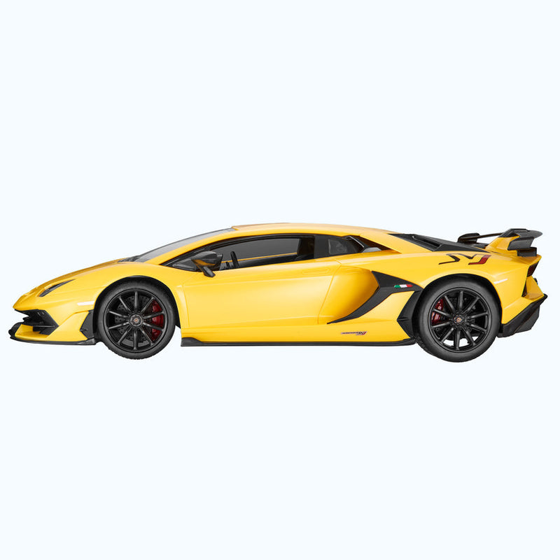 Voiture télécommandée Rastar 1:14 Lamborghini Aventador SVJ - Jaune 