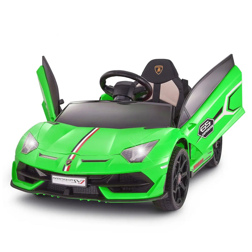 12V Lamborghini Aventador SVJ Ride-On – Remote Control – Kids On