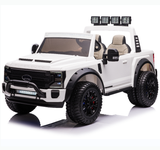 2 Seaters 24V Licensed Ford Super Duty F450 White Electric Kids' Ride On Car with Parental Remote Control Perfect Gift - Kids On Wheelz