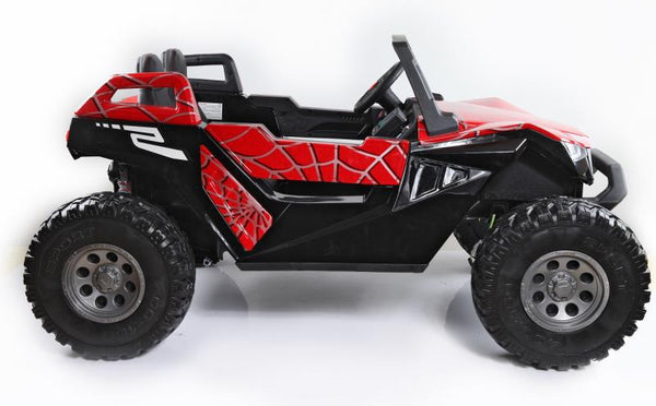 24v Dune Buggy 2 places tout-terrain UTV électrique motorisé pour enfants voiture télécommandée parentale cadeau parfait SpiderMan Edition- Kids On Wheelz