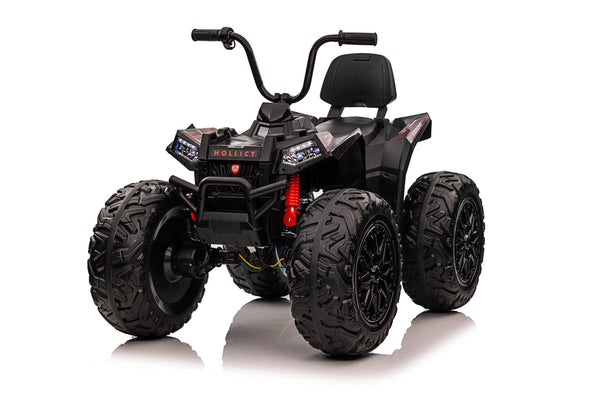 Kids Ride On Atv 12v 4x4 VTT tout-terrain avec pneus Monster, suspension indépendante, lumières réalistes et siège en cuir - Kids On Wheelz