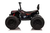Kids Ride On Atv 12v 4x4 ATV todoterreno con neumáticos Monster, suspensión independiente, luces realistas y asiento de cuero - Kids On Wheelz