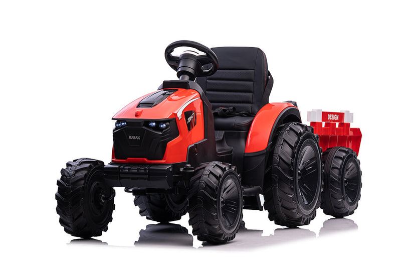 12V Electric Farm Tractor Kids Ride On Car with Tipper and Optional Shovel/Digger- Kids On Wheelz