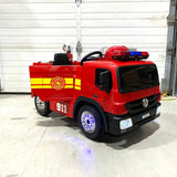 Fire Truck 12V Electric Kids' Ride-On Vehicle with Parental Remote Control (OPEN BOX) - Voltz Toys - Voltz Toys