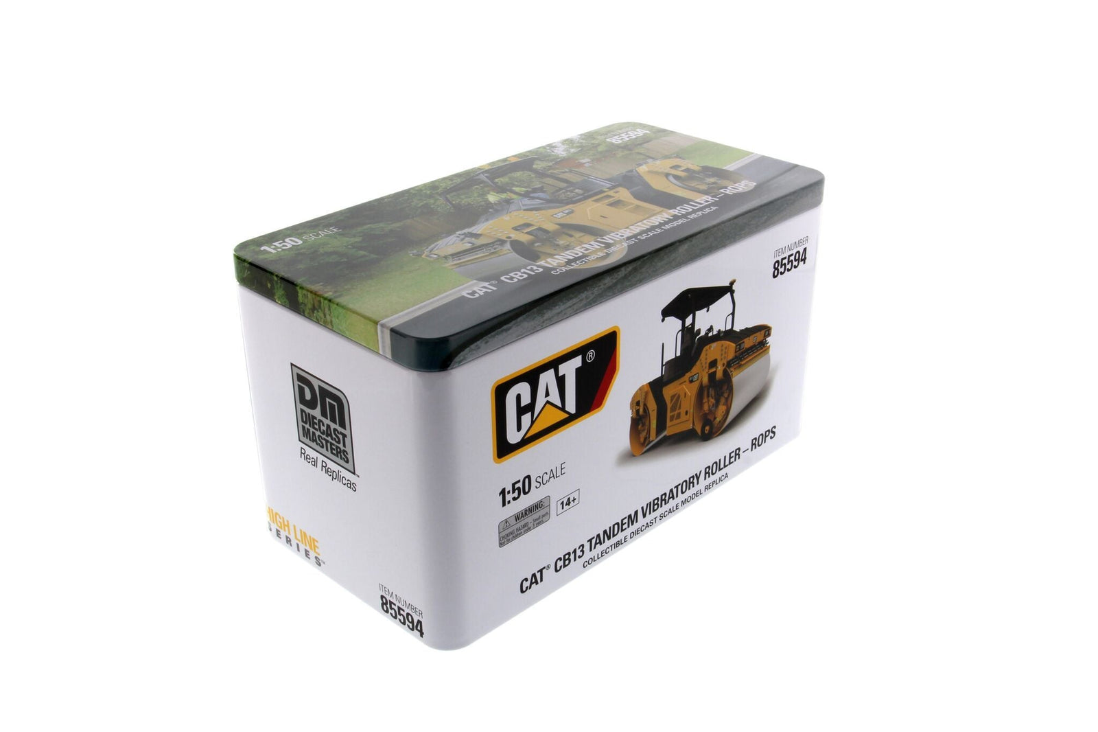 1:50 Cat® CB-13 Tandem Vibratory Roller with ROPS, 85594 – Kids On