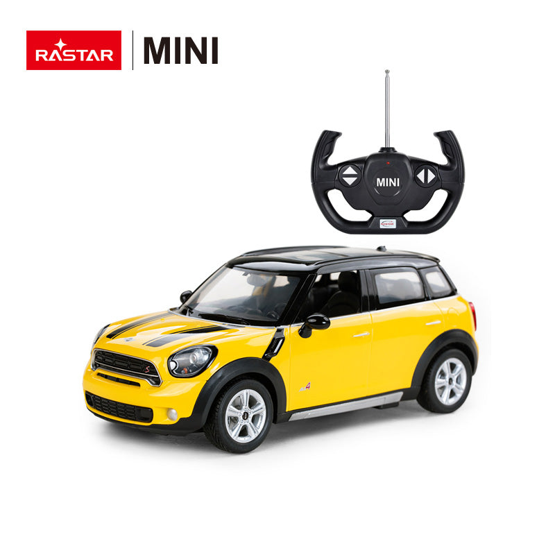 RC Car 1/4 Officially Licensed Scale Mini Countryman Yellow - Kids On Wheelz