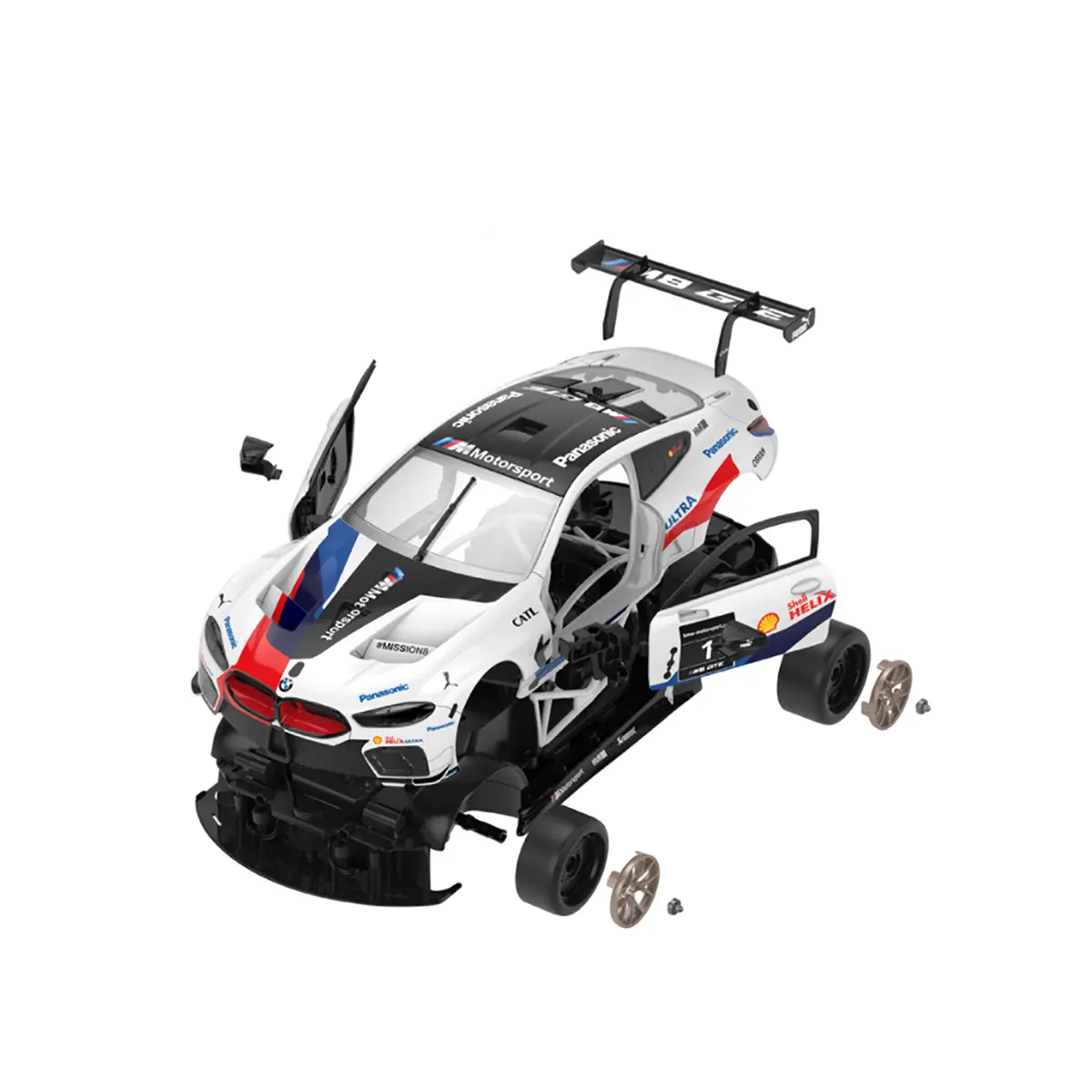 Rastar 1:18 BMW M8 GTE Building Kit | 74-Piece RC Model – Kids On