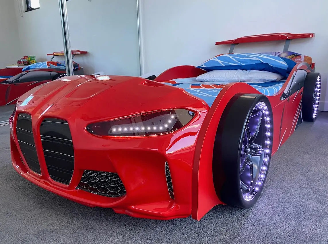 GTX 2.0 BMW M3 Style Race Car Bed – Twin Size – Kids On Wheelz