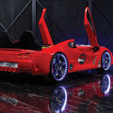 Aero 2.0 Race Car Bed Bugatti Chiron Style Twin Size - Camas Zoomie