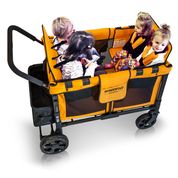 W4 Original Multifunctional Quad Stroller Wagon (4 Seater) Sunset Orange - Wonderfold