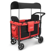 Cochecito doble multifuncional W2 Wagon 2 Seater Poppy Red Pedido anticipado- WonderFold 