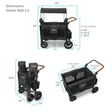 W4 Luxe Multifunctional Stroller Wagon (4 Seater) Shadow Green Camo Pre Order-WonderFold