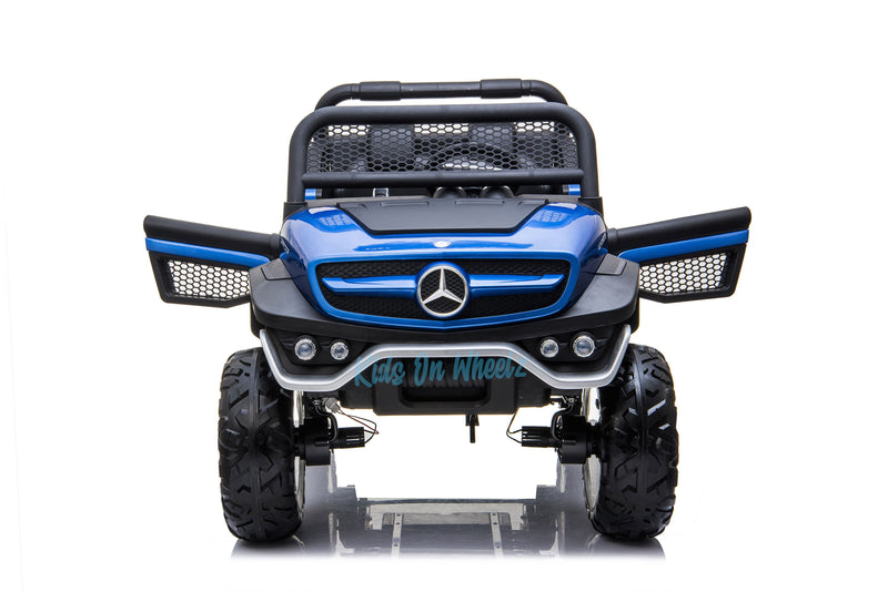 MERCEDES BENZ UNIMOG ATV 12V 2 SEATER - BLUE