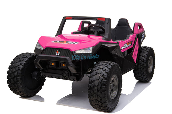 2 Seater 24V Dune Buggy Off-Road UTV Electric Kids' Ride-on Car with Remote Control - Hot Pink Limited Edition