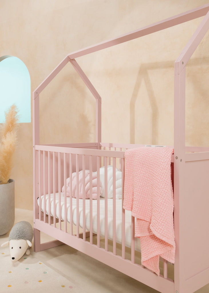 House Baby Crib - Pink