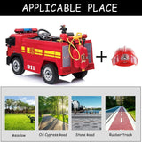 Fire Truck 12V Electric Motorized Ride-On Vehicle for Kids with Parental Remote Control (firetruck), Voltz Toys