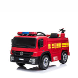 Fire Truck 12V Electric Motorized Ride-On Vehicle for Kids with Parental Remote Control (firetruck), Voltz Toys