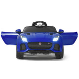 Coche para niños con licencia Jaguar F-Type SVR de 12 V Azul 