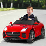 12V Jaguar F-Type SVR Licensed Kids Ride On Car Red