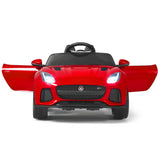 Coche para niños con licencia Jaguar F-Type SVR de 12 V Rojo 