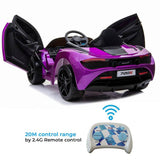 McLaren 720S 12V Electric Motorized Ride-On Truck for Kids with Parental Remote Control, Voltz Toys