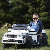 Mercedes-Benz AMG G63 6x6 12V Electric Motorized Ride On Car for Kids with Parent Seat and Remote Control, Voltz Toys