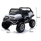 Mercedes-Benz Unimog 2 Seater 12V Electric Ride On Car for Kids with Parental Remote Control, Voltz Toys