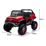 Mercedes-Benz Unimog 2 Seater 12V Electric Ride On Car for Kids with Parental Remote Control, Voltz Toys