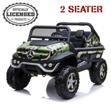 Mercedes-Benz Unimog 2 Seater 12V Electric Ride On Car for Kids with Parental Remote Control, Voltz Toys