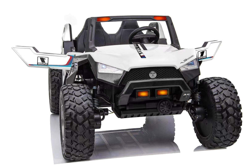 24v Dune Buggy 2 Seater Off-Road UTV Electric Motorized Kids' Ride-on Car Parental Remote Control Perfect Gift Limited Edition White- Kids On Wheelz