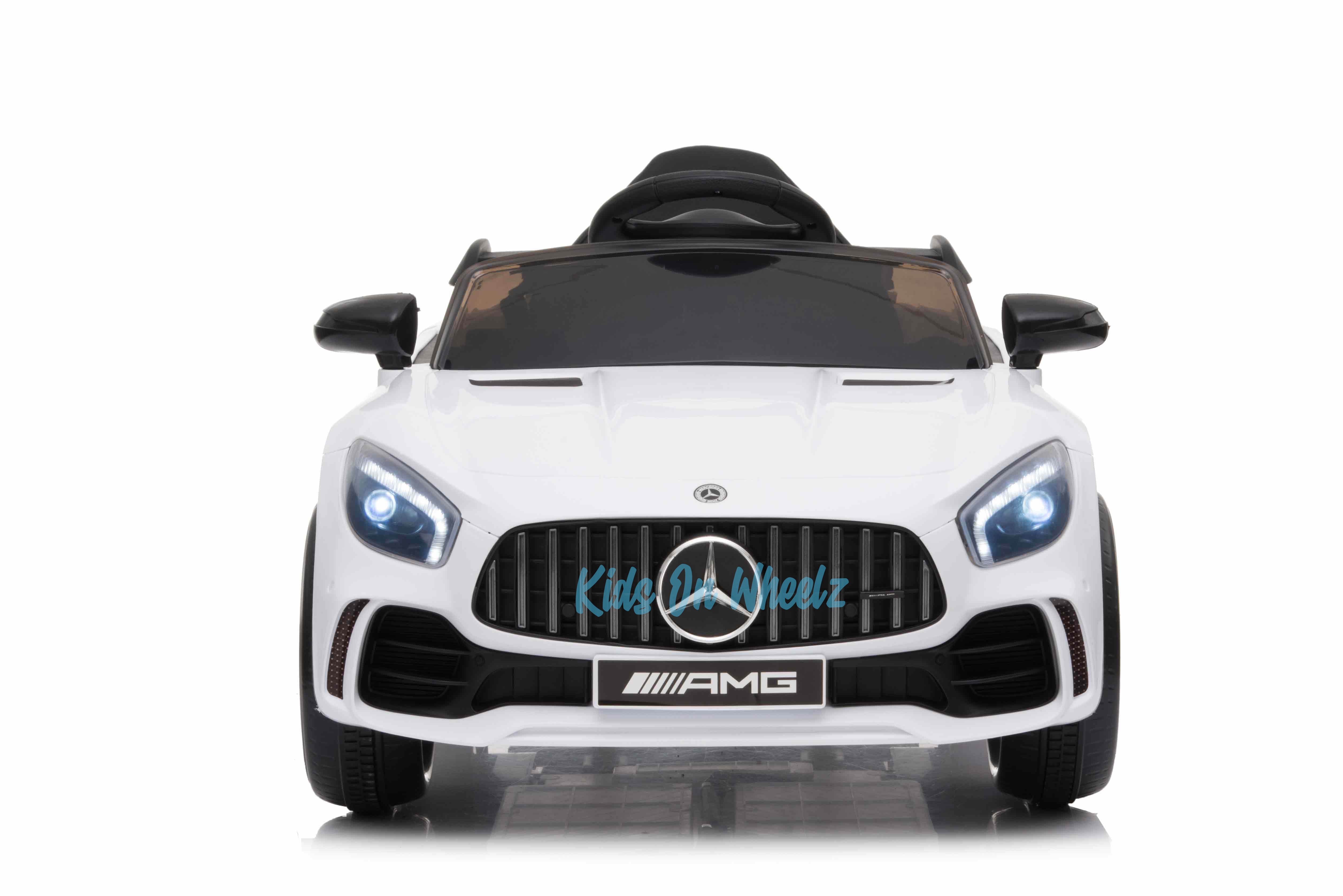 Mercedes Benz AMG GTR 12V Kids Ride On 1 Seater White - Kids On Wheelz