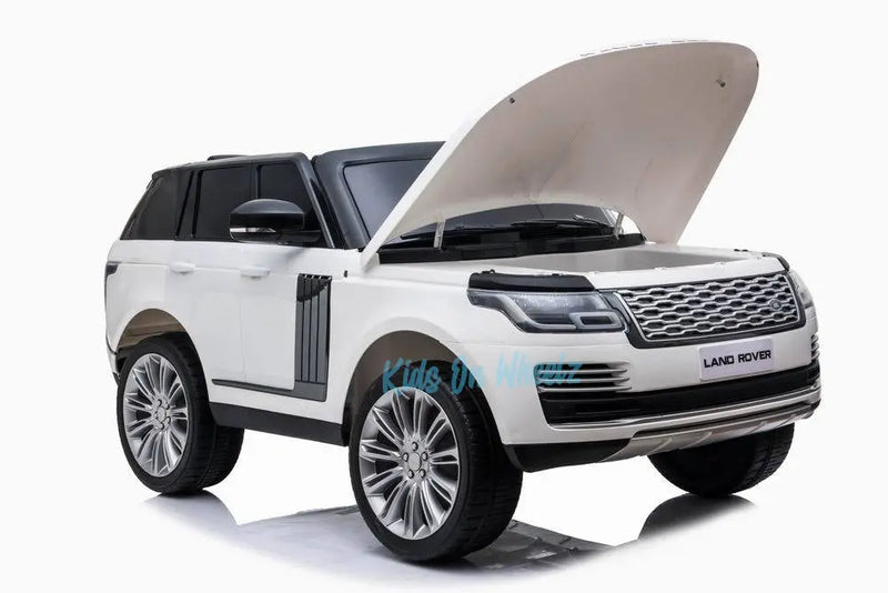 Ride On Cars For Kids White Range Rover 12V Seater |Kids On Wheelz|