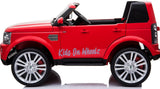 LAND ROVER DISCOVERY 12V KIDS RIDE ON 2 SEATER - RED
