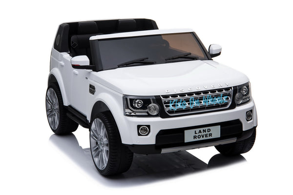 LAND ROVER DISCOVERY 12V KIDS RIDE ON 2 SEATER - WHITE - Kids On Wheelz