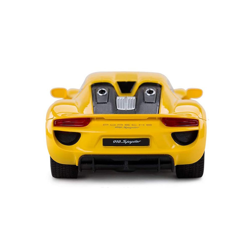RASTAR Porsche Voiture télécommandée, échelle 1:24 Porsche 918 Spyder RC  Toy Car pour enfants - Jaune